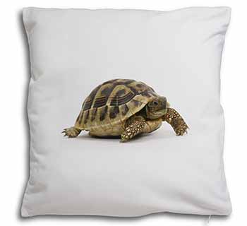 A Cute Tortoise Soft White Velvet Feel Scatter Cushion