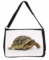 A Cute Tortoise Large Black Laptop Shoulder Bag School/College