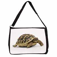 A Cute Tortoise Large Black Laptop Shoulder Bag School/College