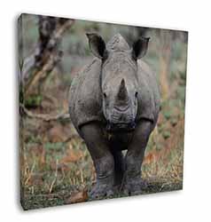 Rhinocerous Rhino Square Canvas 12"x12" Wall Art Picture Print