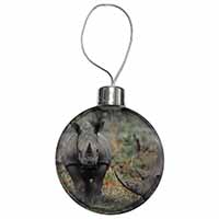 Rhinocerous Rhino Christmas Bauble