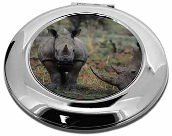 Rhinocerous Rhino Make-Up Round Compact Mirror