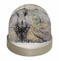Rhinocerous Rhino Snow Globe Photo Waterball