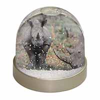 Rhinocerous Rhino Snow Globe Photo Waterball