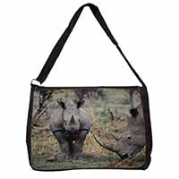 Rhinocerous Rhino Large Black Laptop Shoulder Bag School/College