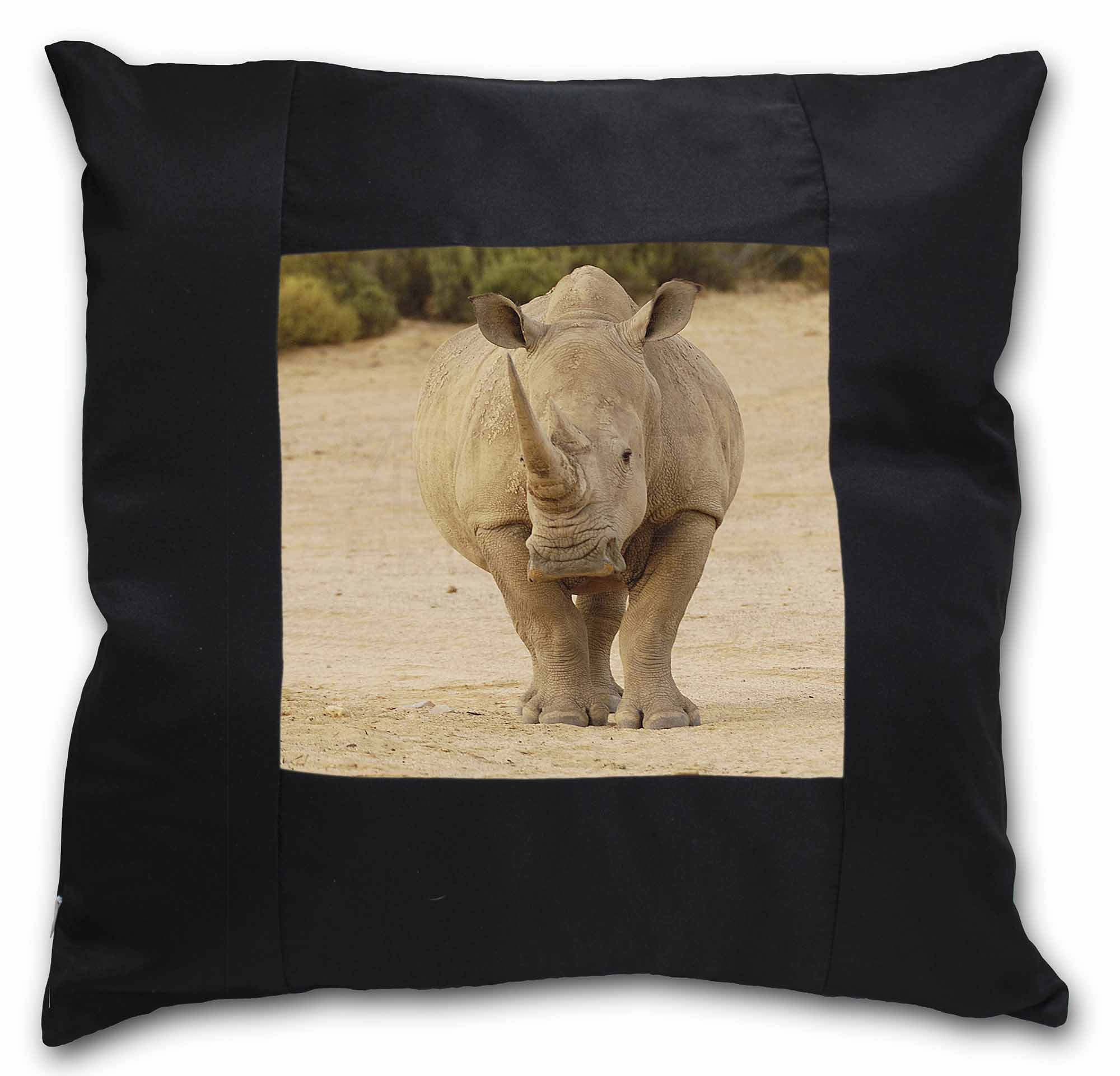 ARH-1-CPW Rhinocerous Rhino Soft Velvet Feel Cushion Cover With Inner Pillow