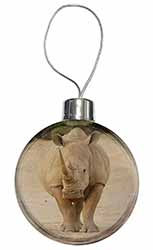 Rhinocerous Rhino Christmas Bauble