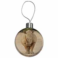 Rhinocerous Rhino Christmas Bauble