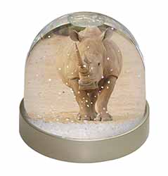 Rhinocerous Rhino Snow Globe Photo Waterball