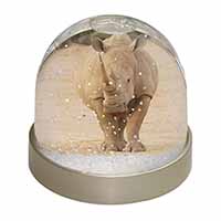 Rhinocerous Rhino Snow Globe Photo Waterball