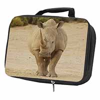 Rhinocerous Rhino Black Insulated School Lunch Box/Picnic Bag