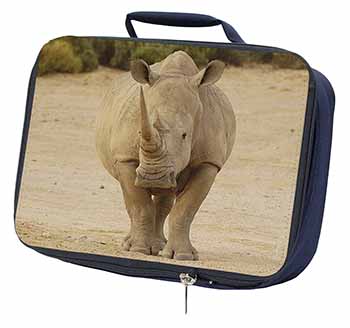 Rhinocerous Rhino Navy Insulated School Lunch Box/Picnic Bag