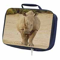 Rhinocerous Rhino Navy Insulated School Lunch Box/Picnic Bag