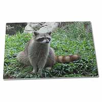 Large Glass Cutting Chopping Board Racoon Lemur