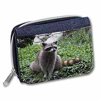 Racoon Lemur Unisex Denim Purse Wallet