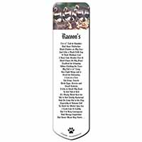 Cute Baby Racoons Bookmark, Book mark, Printed full colour