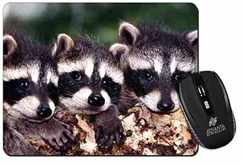 Cute Baby Racoons Computer Mouse Mat