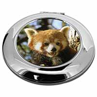 Red Panda Bear Make-Up Round Compact Mirror