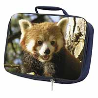 Red Panda Bear Navy Insulated School Lunch Box/Picnic Bag