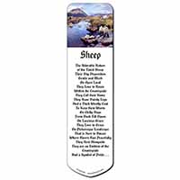 Border Collie on Sheep Watch Bookmark, Book mark, Printed full colour