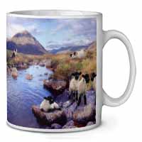 Border Collie on Sheep Watch Ceramic Coffee Mug/Tea Cup