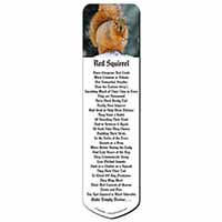 Red Squirrel in Snow Bookmark, Book mark, Printed full colour