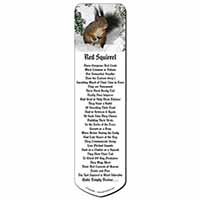 Forest Snow Squirrel Bookmark, Book mark, Printed full colour