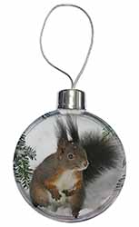 Forest Snow Squirrel Christmas Bauble