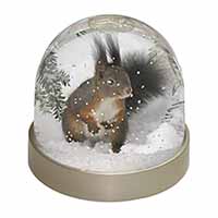 Forest Snow Squirrel Snow Globe Photo Waterball