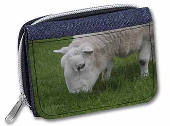 Grazing Sheep Unisex Denim Purse Wallet