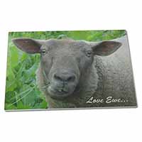 Large Glass Cutting Chopping Board Sheep 