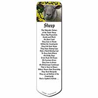 Cute Sheep with Daffodils Bookmark, Book mark, Printed full colour