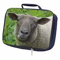 Cute Sheeps Face Navy Insulated School Lunch Box/Picnic Bag