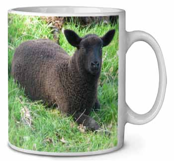 Black Lamb Ceramic 10oz Coffee Mug/Tea Cup