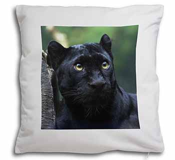 Black Panther Soft White Velvet Feel Scatter Cushion