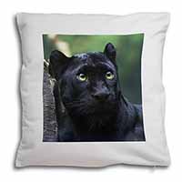 Black Panther Soft White Velvet Feel Scatter Cushion