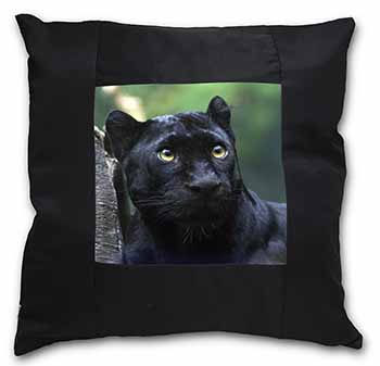 Black Panther Black Satin Feel Scatter Cushion