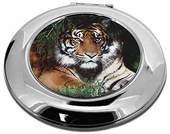 Bengal Tiger in Sunshade Make-Up Round Compact Mirror