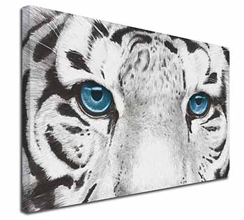 Siberian White Tiger Canvas X-Large 30"x20" Wall Art Print