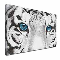 Siberian White Tiger Canvas X-Large 30"x20" Wall Art Print