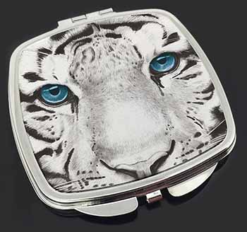 Siberian White Tiger Make-Up Compact Mirror