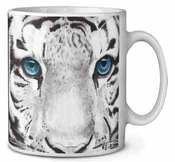 Siberian White Tiger Ceramic 10oz Coffee Mug/Tea Cup