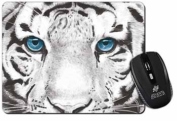 Siberian White Tiger Computer Mouse Mat