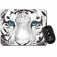 Siberian White Tiger Computer Mouse Mat