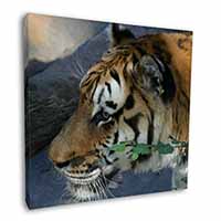 Bengal Night Tiger Square Canvas 12"x12" Wall Art Picture Print