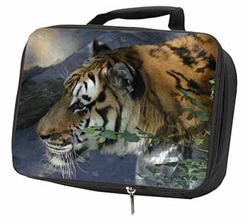 Bengal Night Tiger Black Insulated School Lunch Box/Picnic Bag