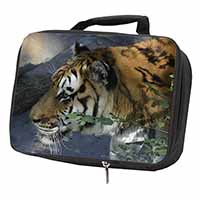 Bengal Night Tiger Black Insulated School Lunch Box/Picnic Bag