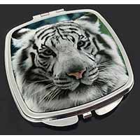 Siberian White Tiger Make-Up Compact Mirror