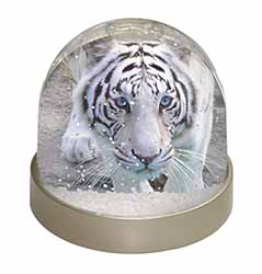 Siberian White Tiger Snow Globe Photo Waterball
