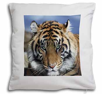 Bengal Tiger Soft White Velvet Feel Scatter Cushion